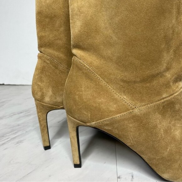 All Saints Orlana Pointed Toe Tan Suede Boot 11 - Picture 9 of 14